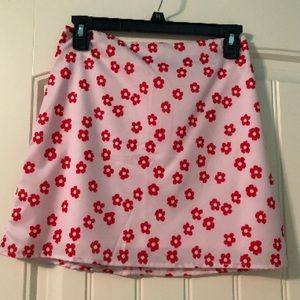 Floral mini skirt